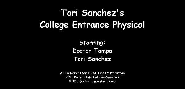  Ebony Tori Sanchez Gets Examined On Spy Cam By Doctor Tampa For Her Tampa University Entrance Physical On GirlsGoneGyno.com!